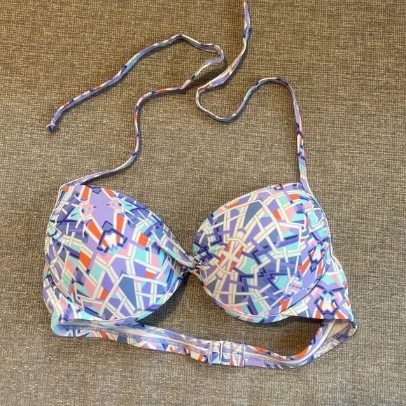 Xhilaration | Padded Print Bikini Top | Worn Once | Large - Picture 2 of 3